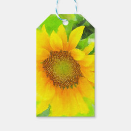 Helle und heitere Gelbblüte Geschenkanhänger