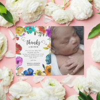 Helle und kühne Floral Baby Dusche