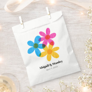 Helle und kühne Hippie-Blume Frühjahrssehen Geschenktütchen