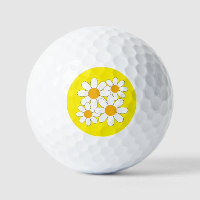 Helle und kühne Margerite Golfball (Vorderseite)