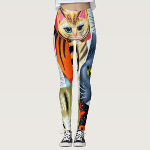 Helle und schöne Katzen Leggings