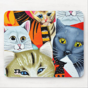 Helle und schöne Katzen Mousepad