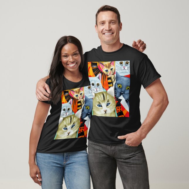 Helle und schöne Katzen T-Shirt (Unisex)