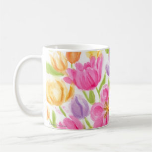 Helle und schöne Tulips-Tasse Kaffeetasse
