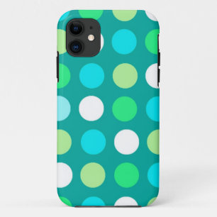 Helle und schöne weiche, blaue Polka-Punkte iPhone 11 Hülle