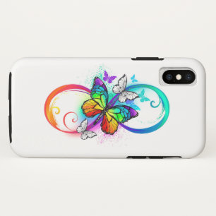 Helle Unendlichkeit mit Regenbogenschmetterling Case-Mate iPhone Hülle