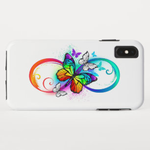 Helle Unendlichkeit mit Regenbogenschmetterling Case-Mate iPhone Hülle