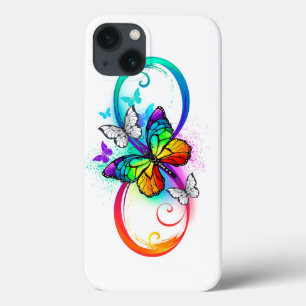 Helle Unendlichkeit mit Regenbogenschmetterling  Case-Mate iPhone Hülle