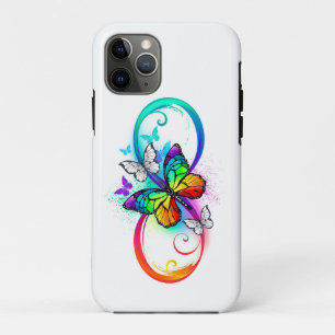 Helle Unendlichkeit mit Regenbogenschmetterling Case-Mate iPhone Hülle