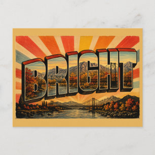Helle Victoria Australien Alpine High Country Kuns Postkarte