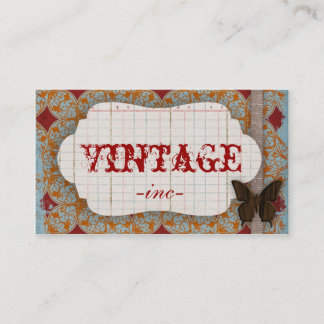 Helle, vintage-inspirierte Visitenkarten Visitenkarte