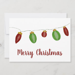 Helle Vintage Weihnachtslicht Weihnachtskarte Feiertagskarte