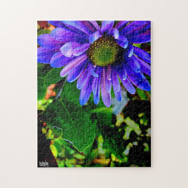 Helle violette Blume Puzzle (Vertikal)