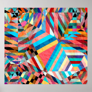 Helle Wasserfarbe: Abstrakte Fantasie Hintergrund Poster