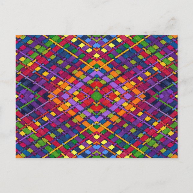 Helle Weave Postkarte (Vorderseite)