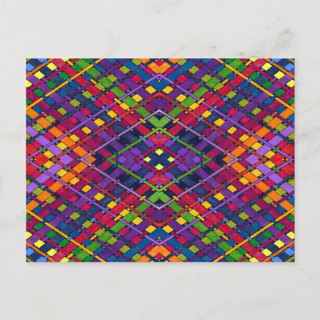 Helle Weave Postkarte (Vorderseite)