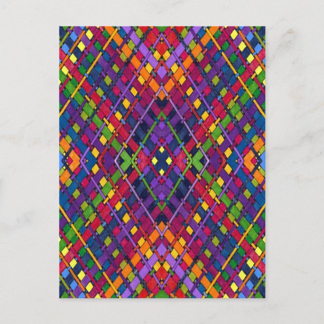 Helle Weave Postkarte (Vorderseite)