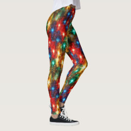 Helle Weihnachtslichter Leggings