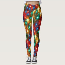 Helle Weihnachtslichter Leggings