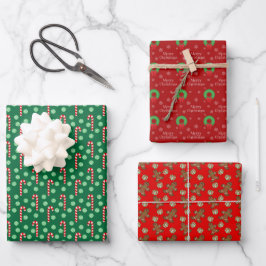 Helle Winterfarben Set 1 Packpapierblätter Geschenkpapier Set