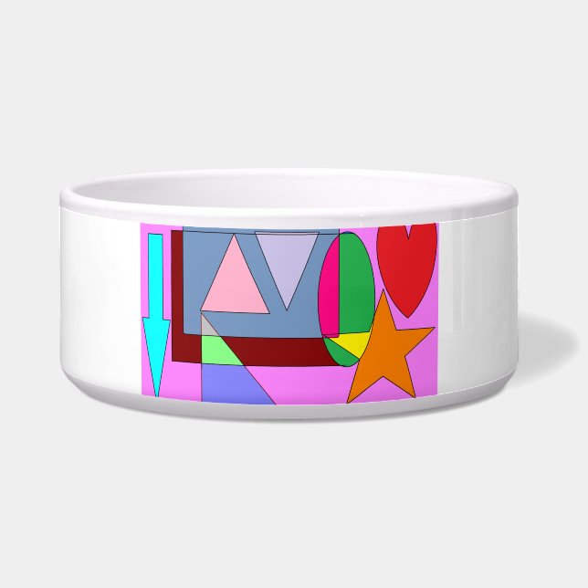 Helle zeitgenössische Pop Art Napf (Vorderseite)