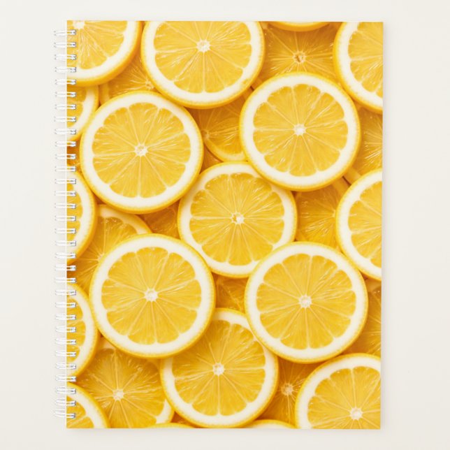 Helle Zitronenscheiben Planer Cover  (Vorderseite)