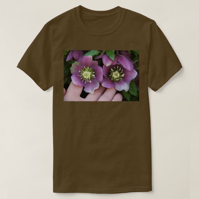 Hellebore Blume Pflanze 3 T-Shirt (Design vorne)