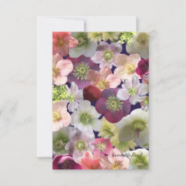 Hellebore Collage Mitteilungskarte
