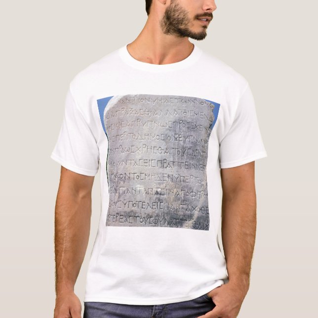 Hellenistic Epigraphstein, fand in Ephesus T-Shirt (Vorderseite)