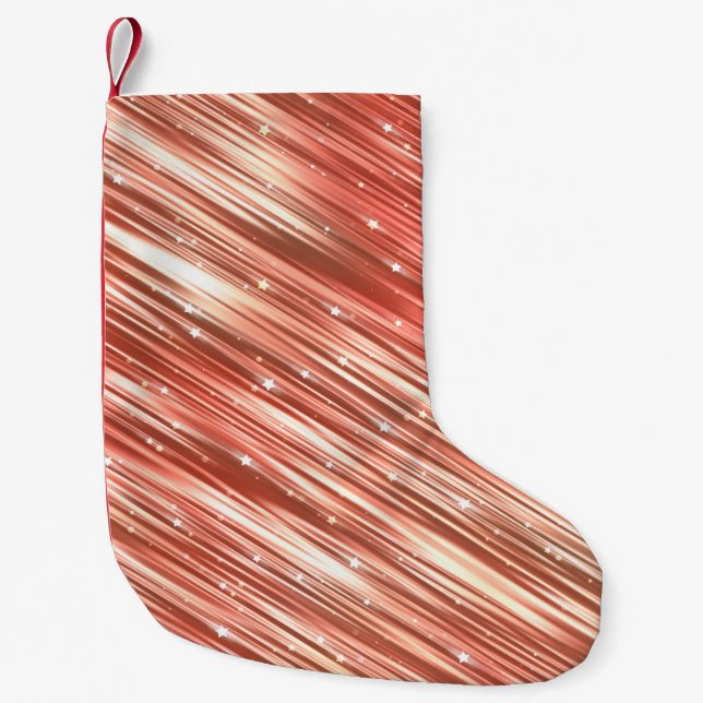 Heller, abstrakter Vintager Hintergrund mit Glitte Kleiner Weihnachtsstrumpf (Vorderseite)