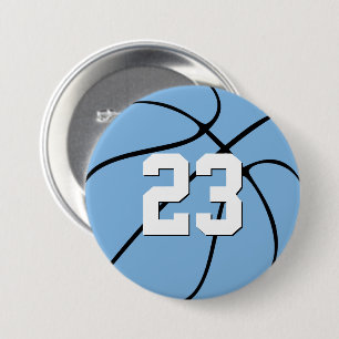 Heller Basketball-Spieler-Zahl-Sport Carolinas Button
