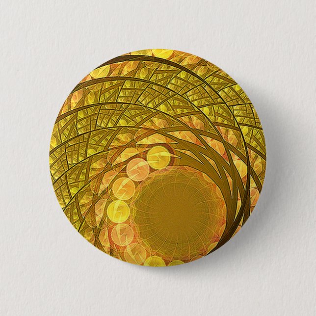 Heller Blüten-Mond Button (Vorderseite)