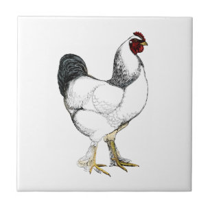 Heller Brahma Hahn - elegantes Vintages Huhn Fliese
