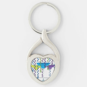 heller Cocktail und Band Schlüsselanhänger