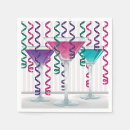 Heller Cocktail und Band Serviette