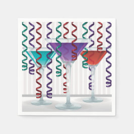 Heller Cocktail und Band Serviette