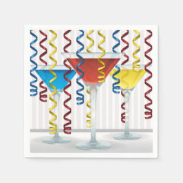 Heller Cocktail und Band Serviette