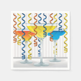 Heller Cocktail und Band Serviette