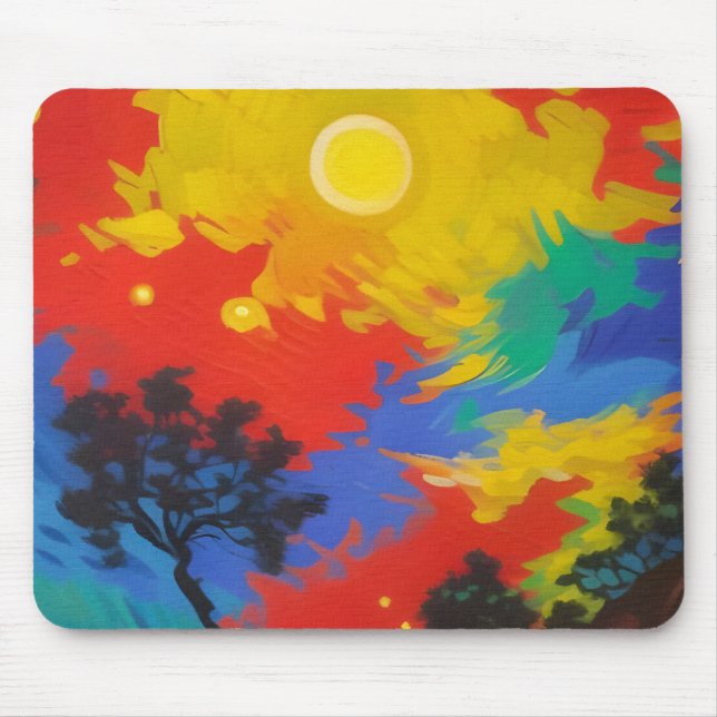 Heller Fantasieuntergang Mousepad (Vorne)
