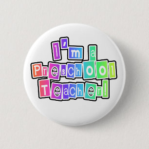 Heller Farbvorschule-Lehrer Button
