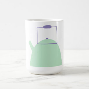 Heller grüner Teekessel Kaffeetasse