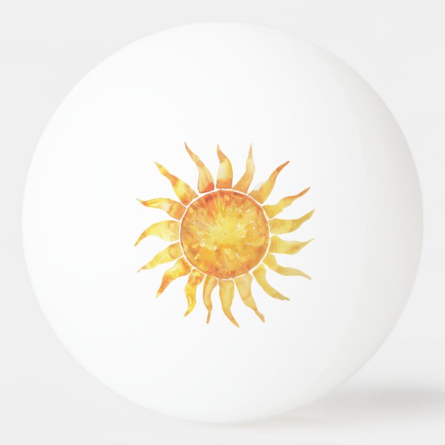 Heller Himmel Sonne Tischtennisball (Vorderseite)
