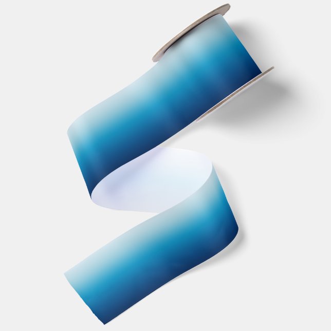 Heller Himmel und blauer Ozean Satinband (Rückseite)