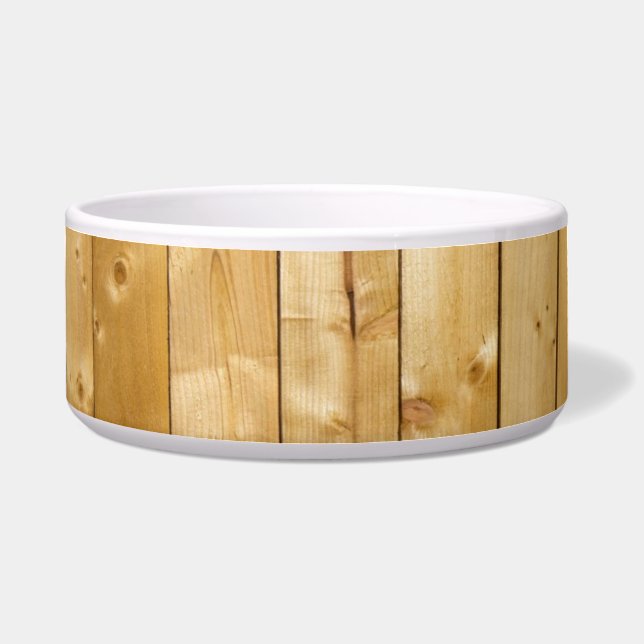 Heller Holz Hintergrund Napf (Vorderseite)