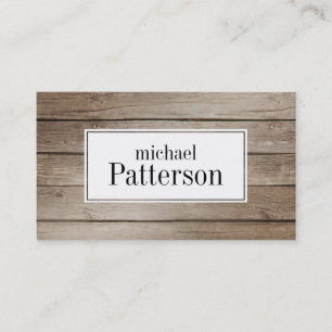 Heller hölzerner Beschaffenheits-Blick-berufliche Visitenkarte