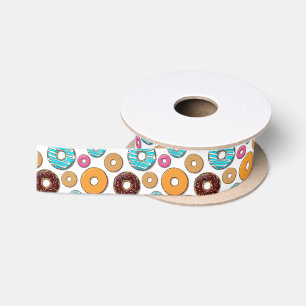 Heller Krapfen-wunderliches Muster Satinband