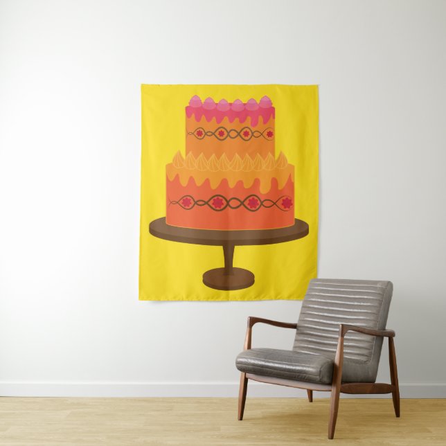 Heller Kuchen Wandteppich (Beispiel)