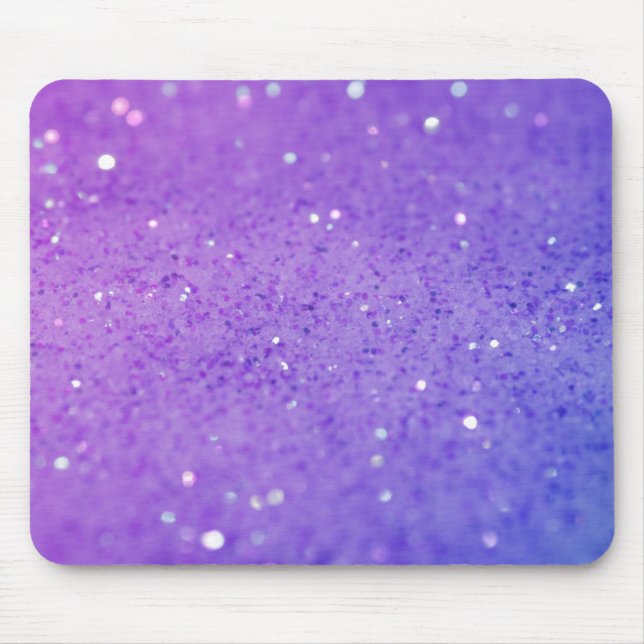 Heller lila Glitzer - glänzend, Glitzern Mousepad (Vorne)