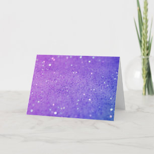 Heller Lila Glitzer - Shiny, Glitzern Karte