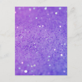 Heller Lila Glitzer - Shiny, Glitzern Postkarte